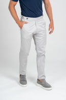 Conjunto Camiseta Tacto Azul + Calça Luxor Cinza Claro