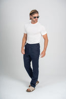 Camiseta Tricot Modal Slim Off White - Linha Rich