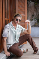 Camisa Matias Tricô Listrado - Linha Resort