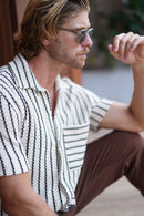 Camisa Matias Tricô Listrado - Linha Resort