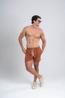Short Linho Cut - Linha Resort - Marrom