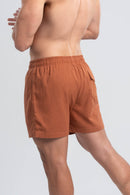 Short Linho Cut - Linha Resort - Marrom