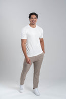 Camiseta Tacto Modal Off White - Linha Essential