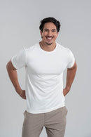 Camiseta Tacto Modal Off White - Linha Essential