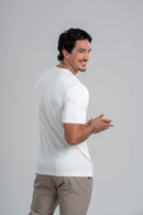 Camiseta Tacto Modal Off White - Linha Essential