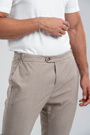 Conjunto Camiseta Tacto Modal Off + Calça Window Caqui