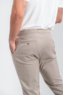 Conjunto Camiseta Tacto Modal Off + Calça Window Caqui