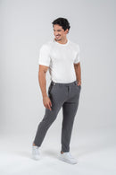 Calça Roman Confort Tec Chumbo- Linha Rich