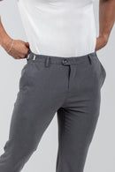 Calça Roman Confort Tec Chumbo- Linha Rich