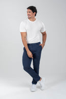Conjunto Camisa Tricô Modal Off + Calça Chicago Risca de Giz