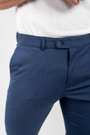 Conjunto Camisa Tricô Modal Off + Calça Chicago Risca de Giz