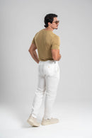 Camiseta Tricot Modal Slim Verde Bronze - Linha Rich