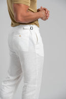 Conjunto Camisa Tricô Modal Verde + Calça Linho Amalfi Off