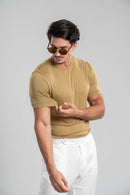 Conjunto Camisa Tricô Modal Verde + Calça Linho Amalfi Off