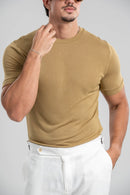 Conjunto Camisa Tricô Modal Verde + Calça Linho Amalfi Off
