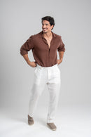 Camisa Resort Ampla - Linha Resort - Marrom