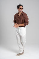 Camisa Resort Ampla - Linha Resort - Marrom