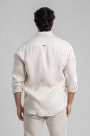 Camisa Amalfi 100% linho Natural - Linha Resort