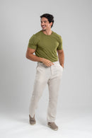 Camiseta Tacto Modal Verde Oliva - Linha Essential