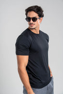 Camiseta Tacto Modal Preta - Linha Essential