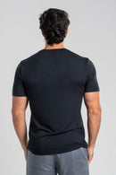 Camiseta Tacto Modal Preta - Linha Essential