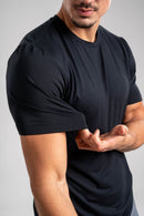 Camiseta Tacto Modal Preta - Linha Essential