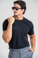 Camiseta Tacto Modal Preta - Linha Essential