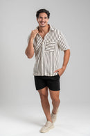 Camisa Matias Tricô Listrado - Linha Resort